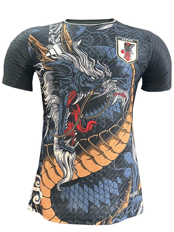 Japan édition spéciale maillot joueur noir dragon uniforme de football kit de football de sport pour hommes chemise haute 2024-2025